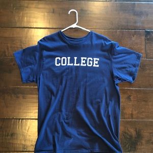 College t shirt
